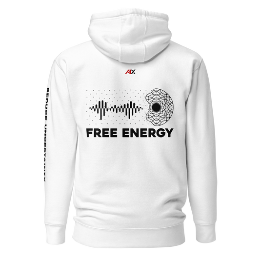 AIX Free Energy - Reduce Uncertainty - Unisex Pullover Hoodie - Print front, back, and sleeve